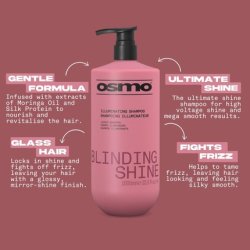 Osmo Blinding Shine Shampoo with Moringa Oil & Silk Protein Extracts 1000ml