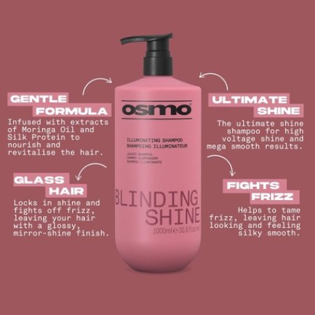 Osmo Blinding Shine Shampoo with Moringa Oil & Silk Protein Extracts 1000ml
