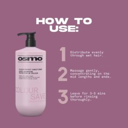 Osmo Colour Save Conditioner with Vitamin E and UV Filters - Anti-Fade for Coloured Hair