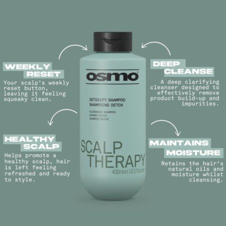 Osmo Scalp Therapy Detoxify Shampoo Clarifying Cleanser Removes Product