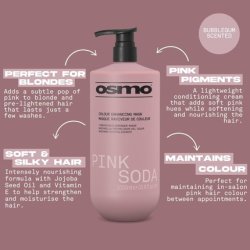Osmo Pink Soda Colour Enhancing Mask Pink Pigmented Vegan 1000ml