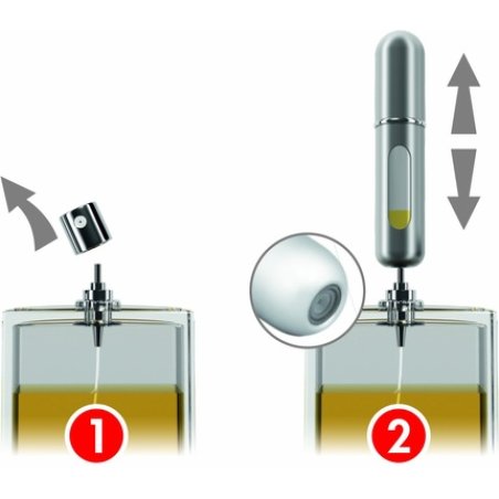 Travalo Excel Perfume Atomizer 5ml Black Refillable