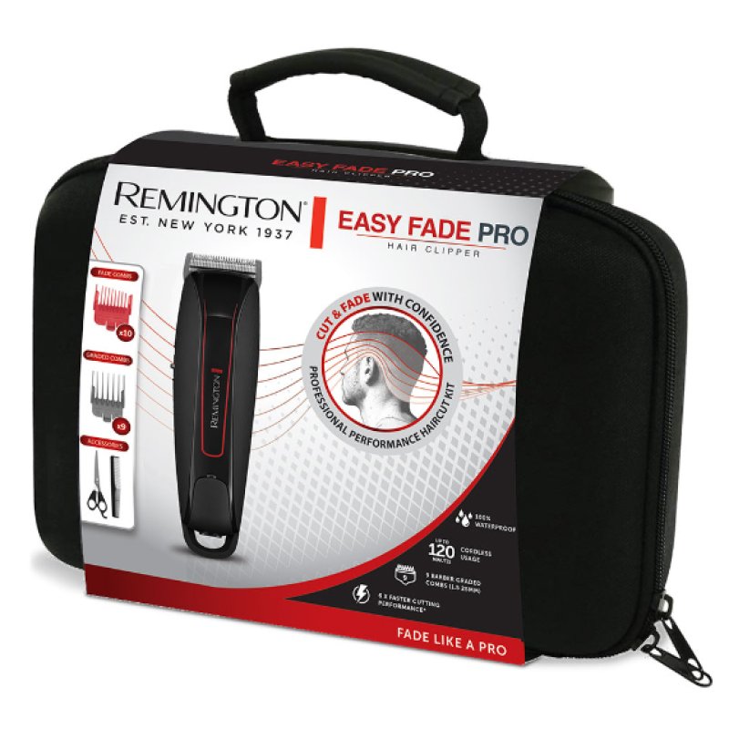 Remington HC550 Hair Trimmer with Self-Sharpening Stainless Steel Blades