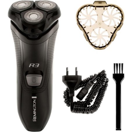 Remington Men's Electric Rotary Shaver Style Series R3 Dual Track Blades Flexing Blades and Pivoting Neck Pop-up