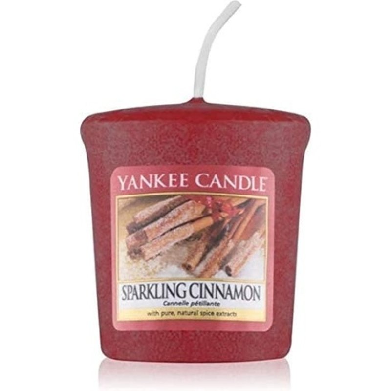 Yankee Candle Spicy Cinnamon Sparkling Cinnamon Votive Sampler, Plastic