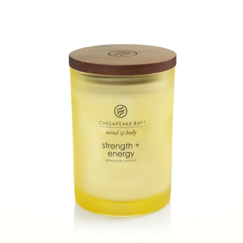 Chesapeake Bay Strength & Energy bougie en cire Cylindre Jaune