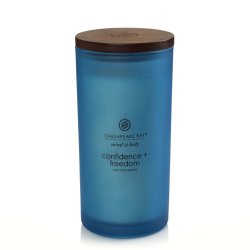 Chesapeake Bay Confidence & Freedom wax candle Cylinder Blue 1 pc(s)