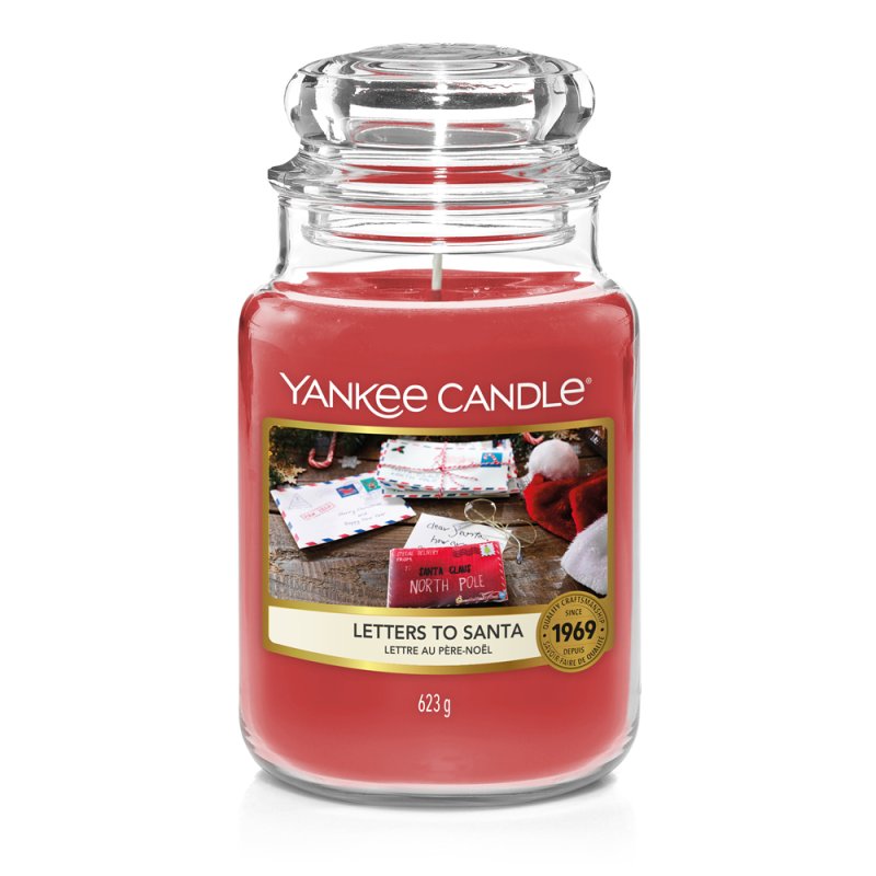Yankee Candle Letters to Santa Large Jar Candle - Burn Time: up to 150 Hours