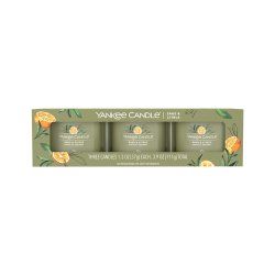 Yankee Candle Sage & Citrus bougie en cire Rond Citron, Sage Vert 3 pièce(s)