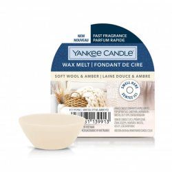 Yankee Candle Soft Wool & Amber wax candle Round White 1 pc(s)