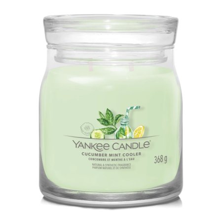 Yankee Candle Cucumber Mint Cooler bougie en cire Cylindre Concombre, Citron, Menthe Vert 1 pièce(s)