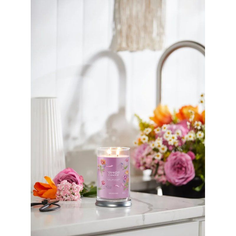 Yankee Candle Hand Tied Blooms bougie en cire Cylindre Lavande, Citron, Lilas, Orchidée Violet 1 pièce(s)