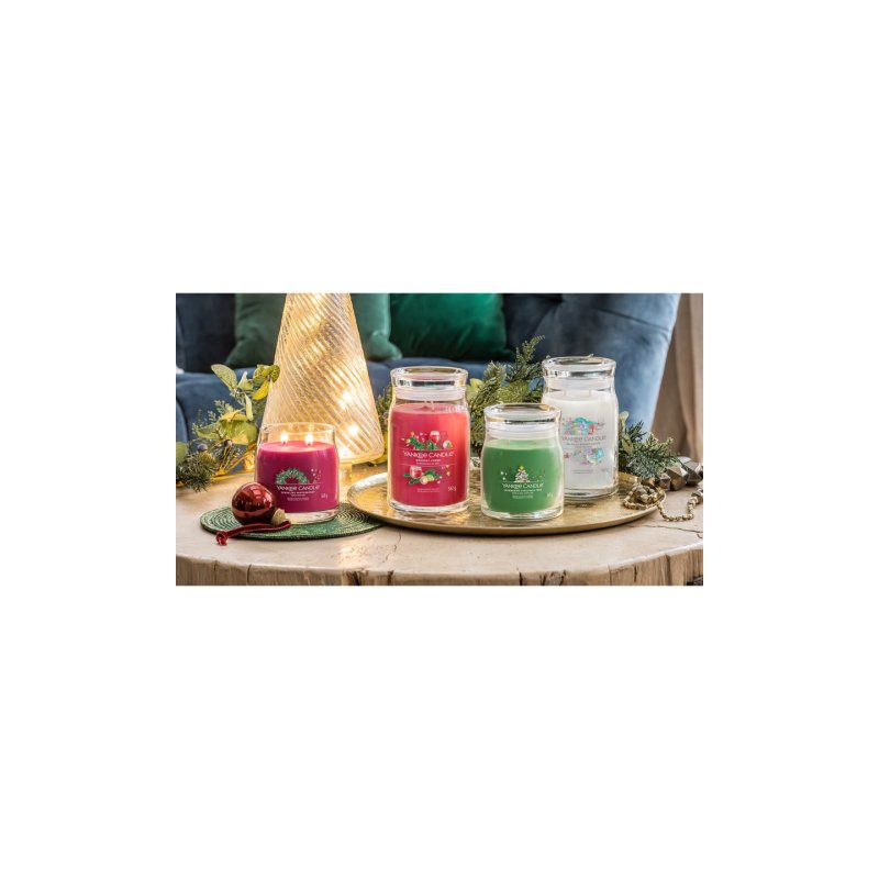 Yankee Candle Sparkling Winterberry bougie en cire Rond Rouge 1 pièce(s)