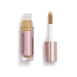 Makeup Revolution Conceal and Define Concealer Full Coverage Matte Finish C11.5 for Medium/Tan Skin Tones Vegan
