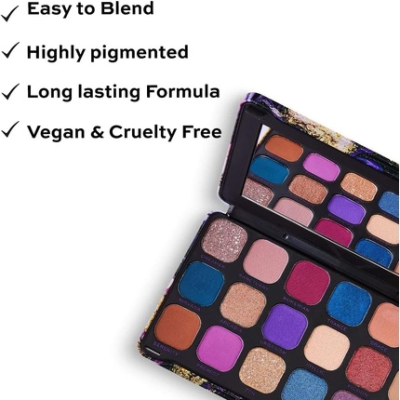 Makeup Revolution Forever Flawless Eyeshadow Palette Eutopia 18 Shades 19.8g