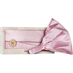 Satin Pink Cosmetic Headband (Curl Protector)