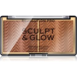 Revolution PRO Sculpt And Glow palette - Medium-Deep, 8 g