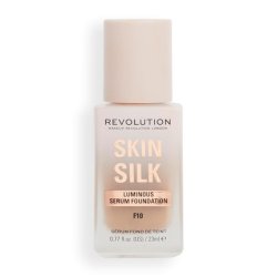 Makeup Revolution Skin Silk Serum Foundation Light to Medium Coverage with Hyaluronic Acid F10 23ml