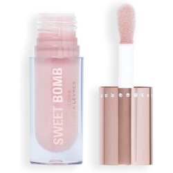 Makeup Revolution Y2K Baby Sweet Bomb Lip Gloss High Shine Sparkle Finish Vanilla Ice White Holo Clear Gloss 4.5ml