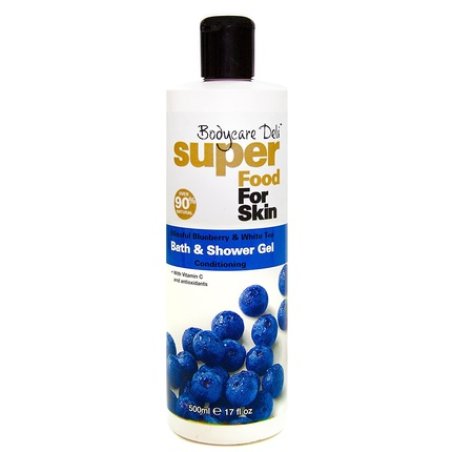 Bodycare Deli Super Food for Skin Blissful Bath and Shower Gel Blueberry White Tea