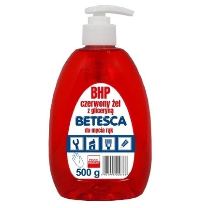 Betesca Bhp Red Hand Wash Gel With Glycerin 500g