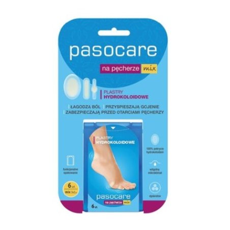 Paso-Trading Hydrocolloid Blister Plasters Wound Care - Pack of 6