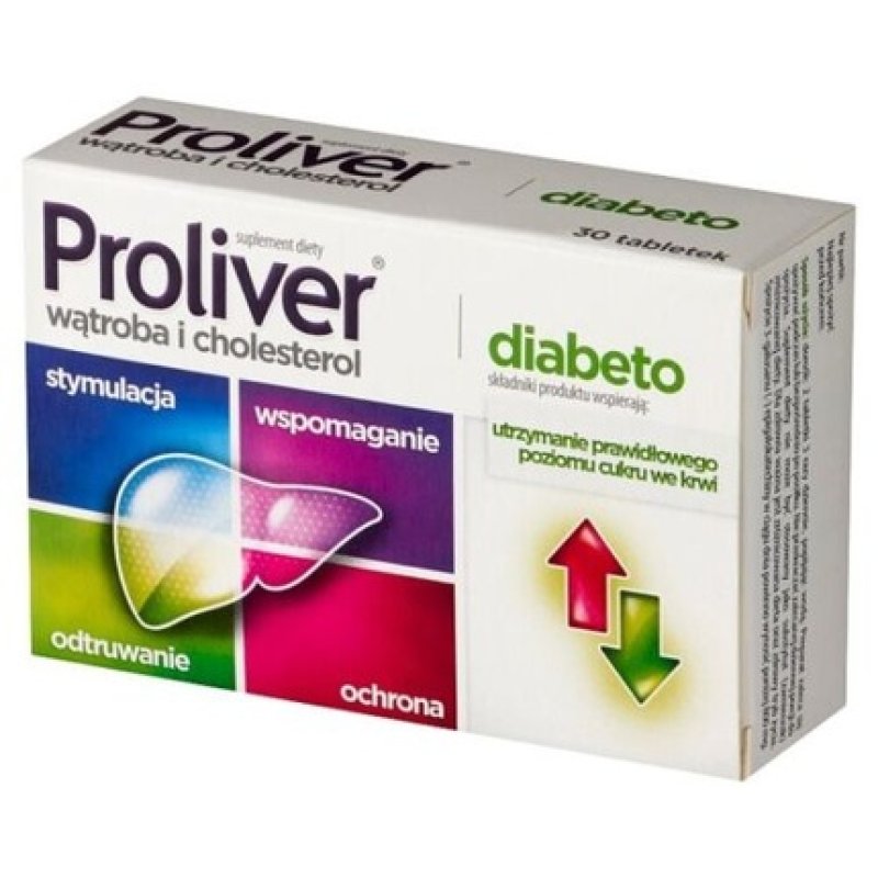 Proliver Diabeto Liver Support Supplement 30 Tablets for Normal Blood Sugar