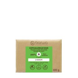 Barwa Hypoallergenic Traditional Polish Gray Soap Bar With Hemp Oil 100g