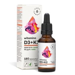 Aura Herbals Vitamin D3 2000IU K2mk7 30ml Drops