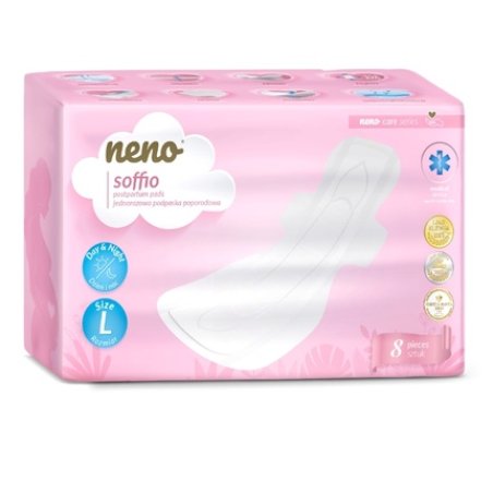 Neno Soffio Disposable Postpartum Pads, 8 Pieces