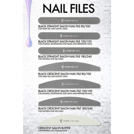 Victoria Vynn Trapezoid File Black 180/240