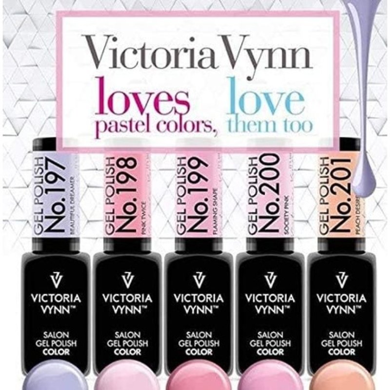 Victoria Vynn UV Led Nail Gel Polish Color Pastel Hybrid Manicure Soak Off 8ml Pink Twice 198