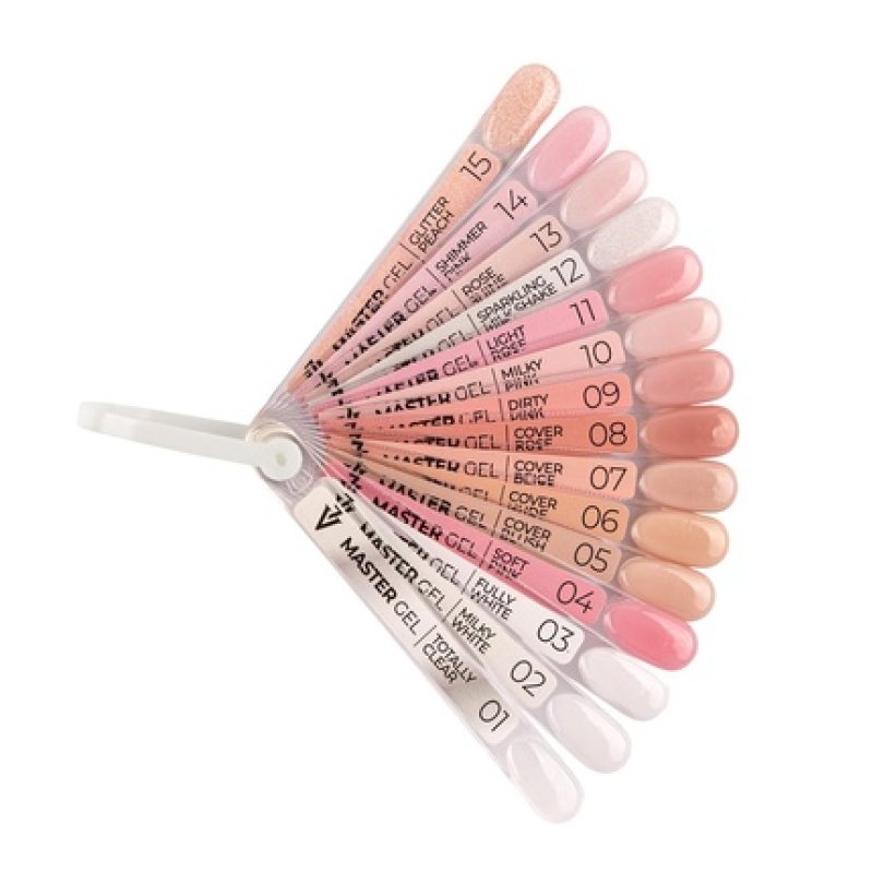 Victoria Vynn Master Gel UV LED Acrylic Glitter Gel for Nail Modeling and Manicure Extensions 14 Shimmering Pink 60g