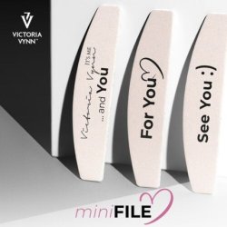 Victoria Vynn Mini Nail Files 180/240 for UV/LED Gel Polish Manicure - Pack of 25