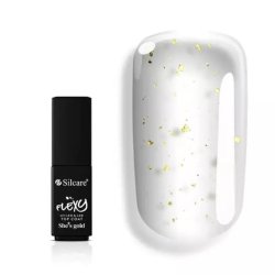 Silcare Flexy Shes Gold Top Coat Nail Preparation With Gold Particles 45 G