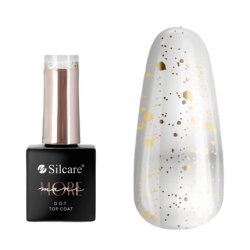 Silcare Mani More Dot Top Coat For Nails Gold 10g