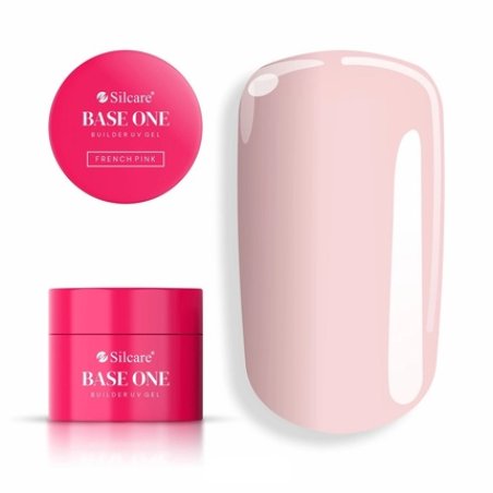 Silcare Base One Builder Gel French Pink 15g - Perfect For Nail Art