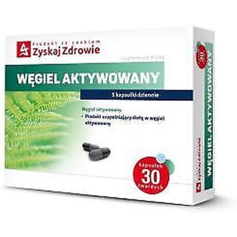 Aktivkohle Get Health 30 Capsules for Treating Diarrhea and Poisonings