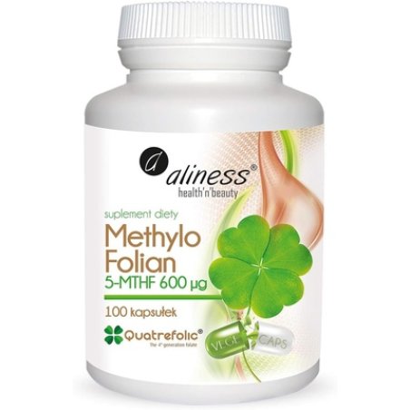Methylfolate Methylfolian 5-MTHF 600mcg 100 Capsules Aliness