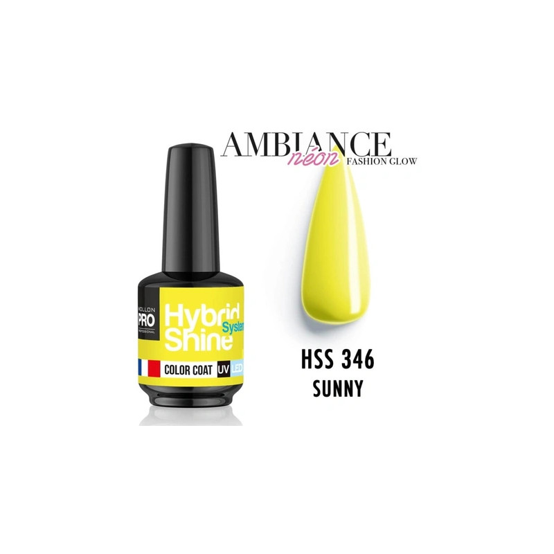 Mollon Pro Mol Hss 346 Ambiance Neon - Semi-Permanent Hybrid Shine Nail Polish