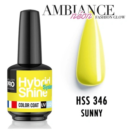 Mollon Pro Mol Hss 346 Ambiance Neon - Semi-Permanent Hybrid Shine Nail Polish
