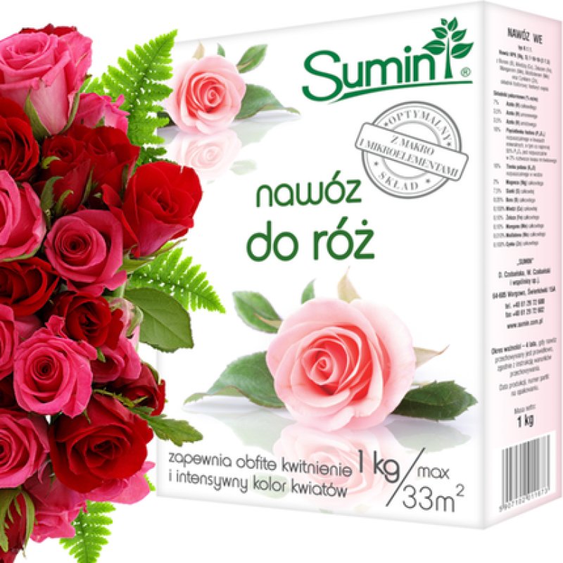 Sumin Fertilizer for Roses 1kg Optimal Composition for Lush Flowering