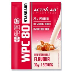 Activlab Wpc 80 Standard Protein Supplement, Salted Caramel Flavor, 30g