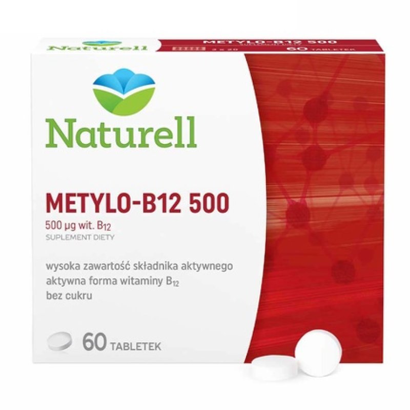 Naturell Methyl B-12 500 - 60 Tablets With Long-Term Expiry Date