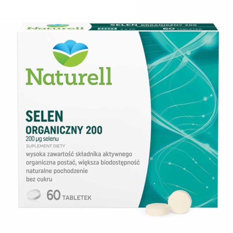 Naturell Organic Selenium 200 - 60 Tablets For Long Term Health