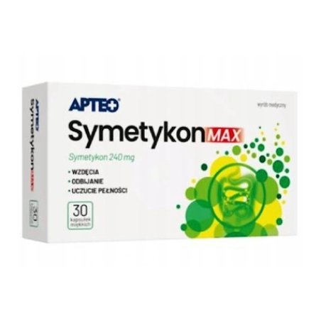 Apteo Simethicone Max, 30 Capsules - Long Expiry Date
