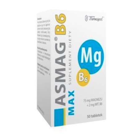 Asmag B6 Max - 50 Tablets - Long-Term Validity