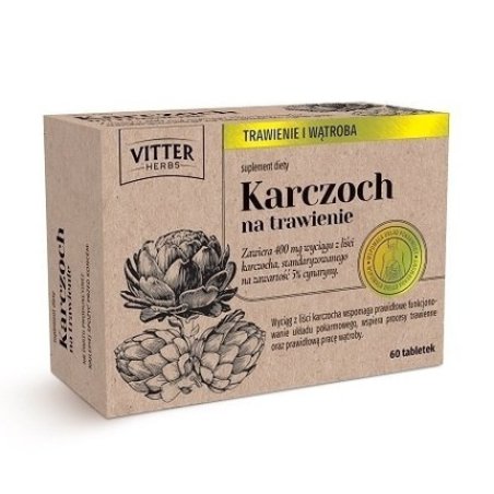 Vitter Herbs Artichoke For Digestion - 60 Tablets