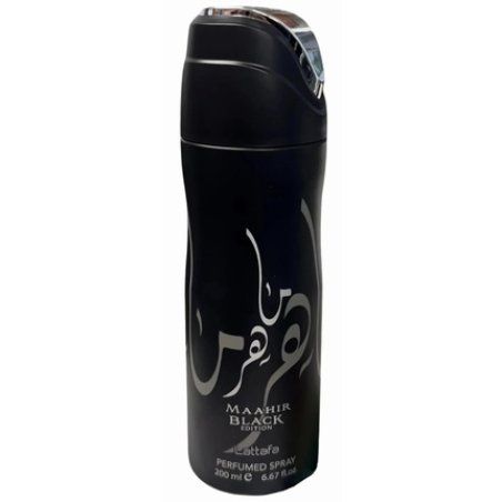 Lattafa Maahir Black Edition Spicy Leathery Woody Amber Perfume