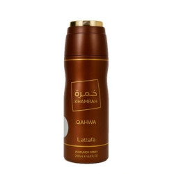 Lattafa Unisex Khamrah Qahwa Body Spray 6.7 oz Fragrances